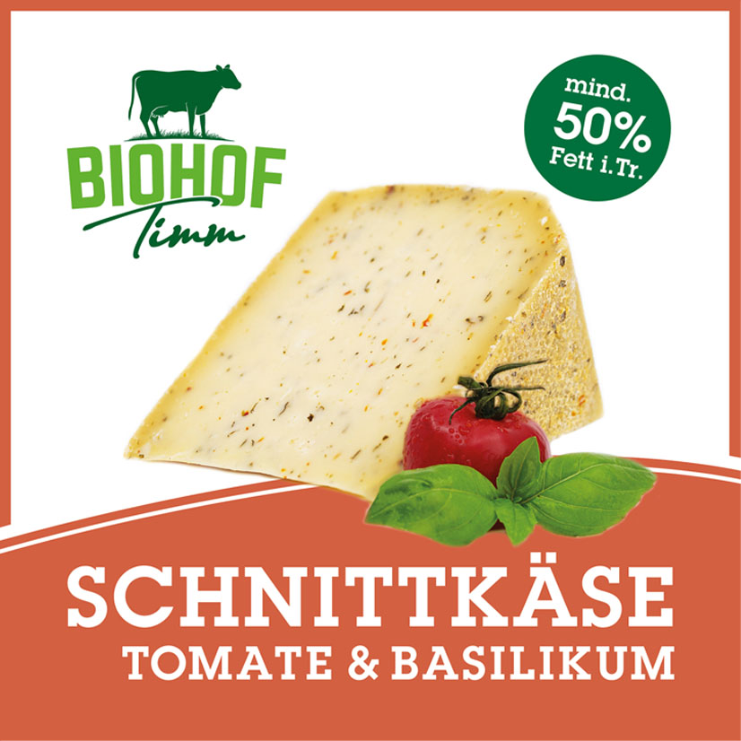 Schnittkäse Tomate Basilikum